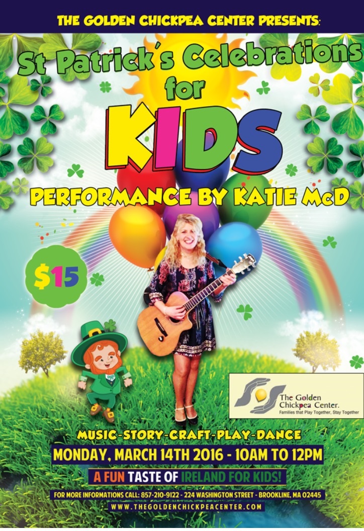 Katie McD performing at a children's event